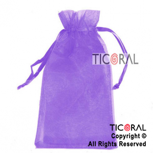 BOLSA VIOLETA ORGANZA 24X19.5CM HS2629-8 x 1